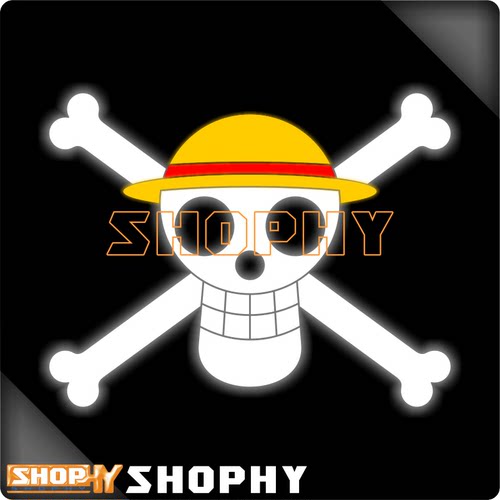 海贼王One Piece蒙奇D路飞Monkey D Luffy草帽反光摩托汽车贴纸