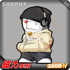 PC0048-10磁力汽车贴纸卡通可爱哆啦A梦小叮当机器猫