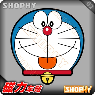 PC0031 02磁力汽车贴纸卡通可爱哆啦A梦小叮当机器猫