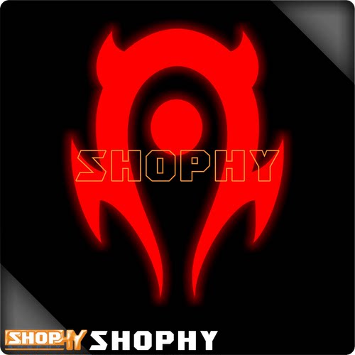 魔兽世界World of Warcraft部落Horde游戏反光荧光摩托汽车贴纸