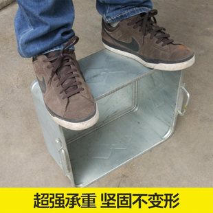 铁皮槽子长方形特大号金属工业周转筐机油五金物料框铁皮储物盒。