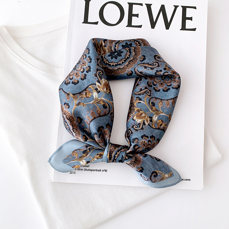 春秋薄款真丝围巾韩版领巾