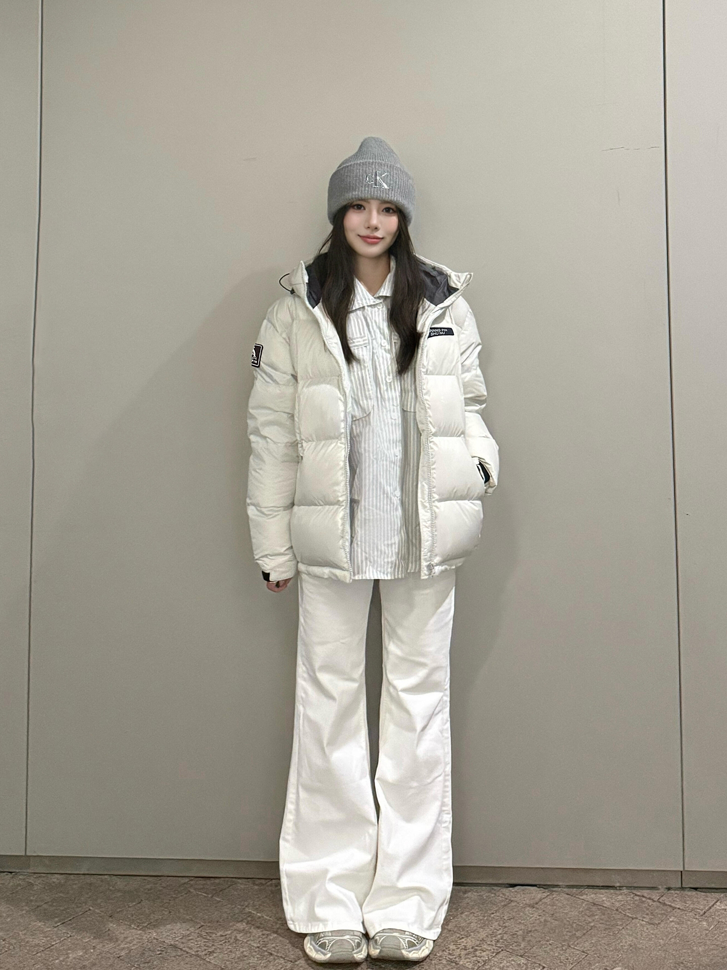 格雷系连帽棉服女冬季宽松立领面包服连帽质感棉袄厚外套极寒防风