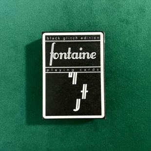 野猪校长亚洲纸牌大会限定款黑错方丹Fontaine魔术花切扑克牌纸牌