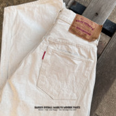 高腰宽松阔腿赤耳原色丹宁牛仔裤 Ranger Vintage复古本白梦露女裤