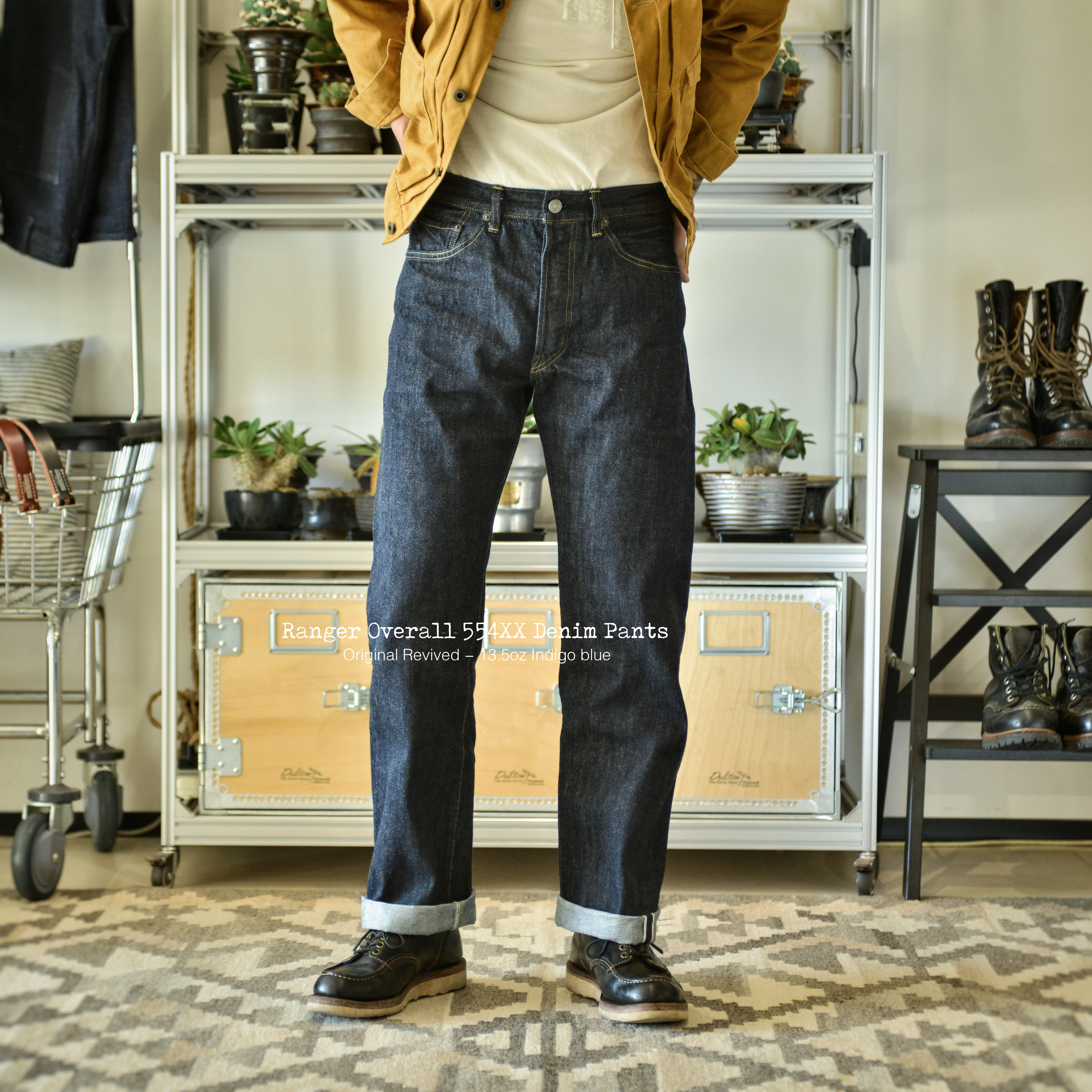 Ranger Overall 新554XX 元年复刻50S赤耳原色丹宁牛仔裤美式复古