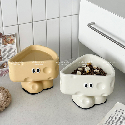 可爱陶瓷防滑宠物碗慢食碗