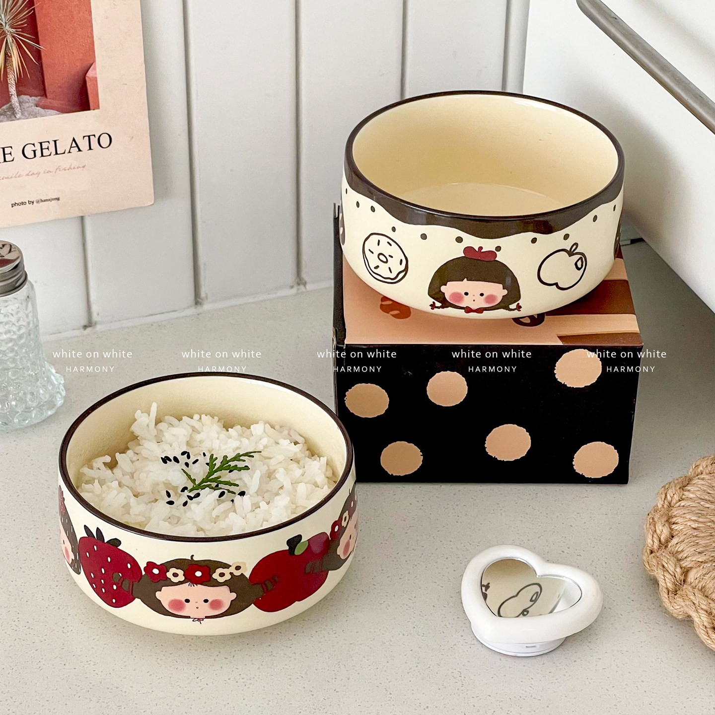 漂亮的饭碗家用一人食精致碗陶瓷奶油风餐具麦片早餐碗燕麦甜品碗,餐饮具,碗,淘宝优惠券,粉丝福利购,淘宝优惠卷