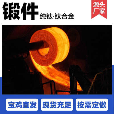 TC4/钛环TA1/TA2/钛圆饼TA10/TA15/TC11/TC17钛锻件/钛机加工件