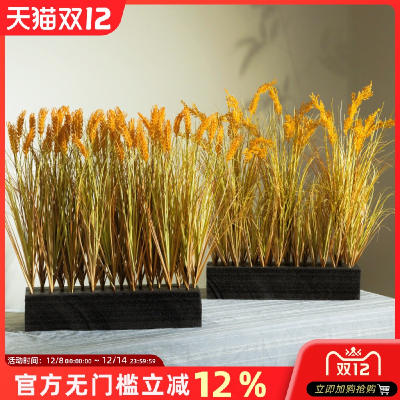 2025新款稻穗干花花束真水稻麦穗田园装饰五谷丰登拍摄道具稻谷花