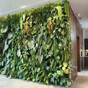 防褪色背景墙面装饰仿真植物墙绿植墙阳台假花塑料草坪门头店装饰