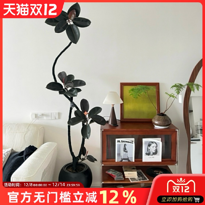 客厅摆件客厅玄关电视柜装饰品轻奢高档新家的100个快递仿真绿植