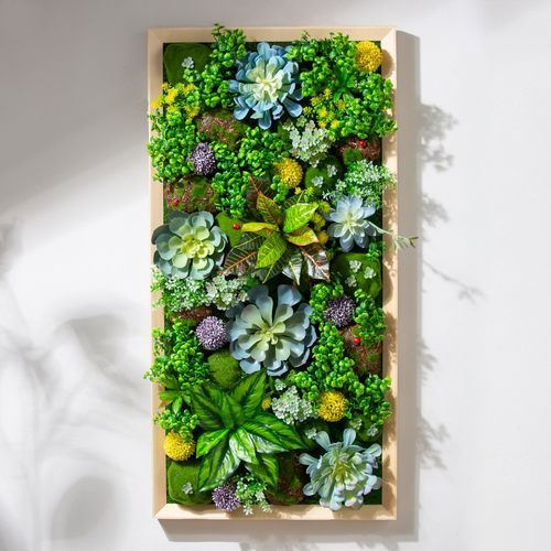 可定制仿真绿植多肉壁挂田园挂饰壁饰电表箱遮挡植物花卉墙面装饰