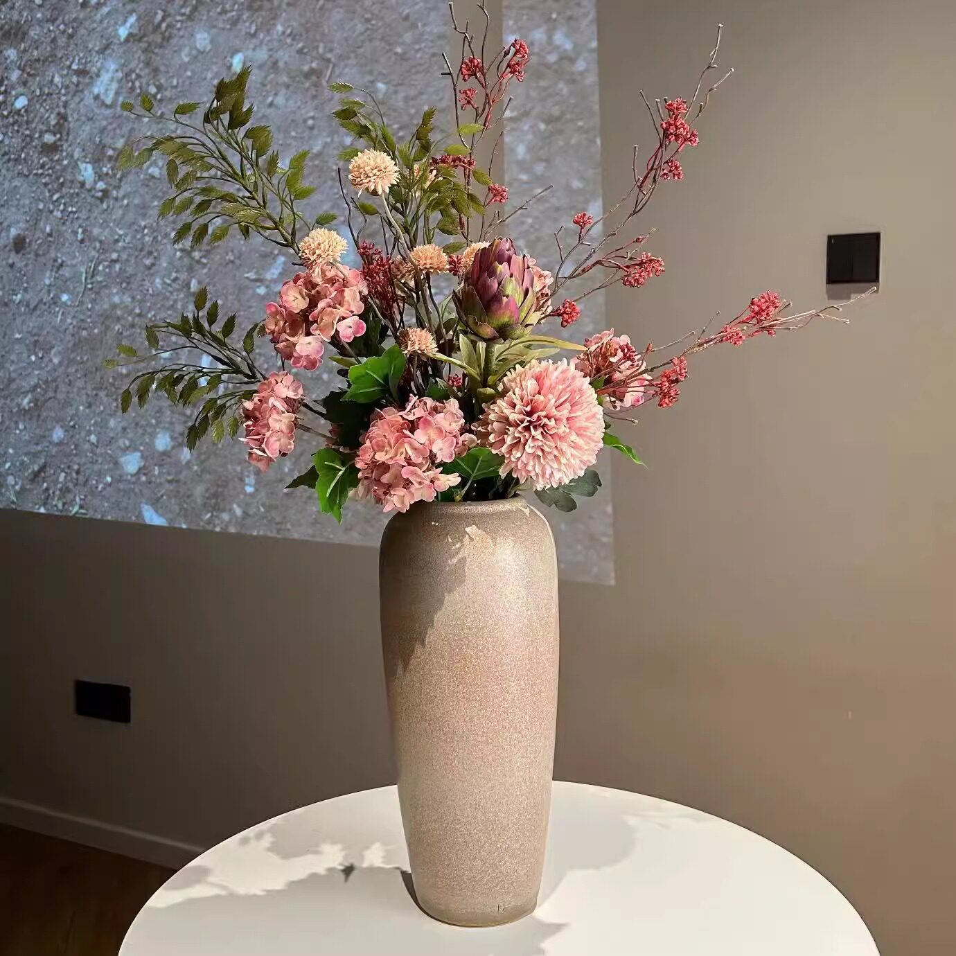 【雅致】忘野设计师款手扎花束干花花束仿真花绢花桌面客厅摆件