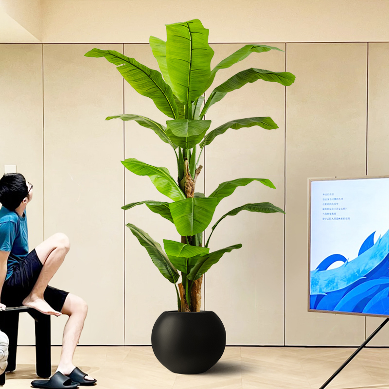 新升级大型仿真芭蕉树仿真绿植仿生假树植物室内客厅造景落地摆件