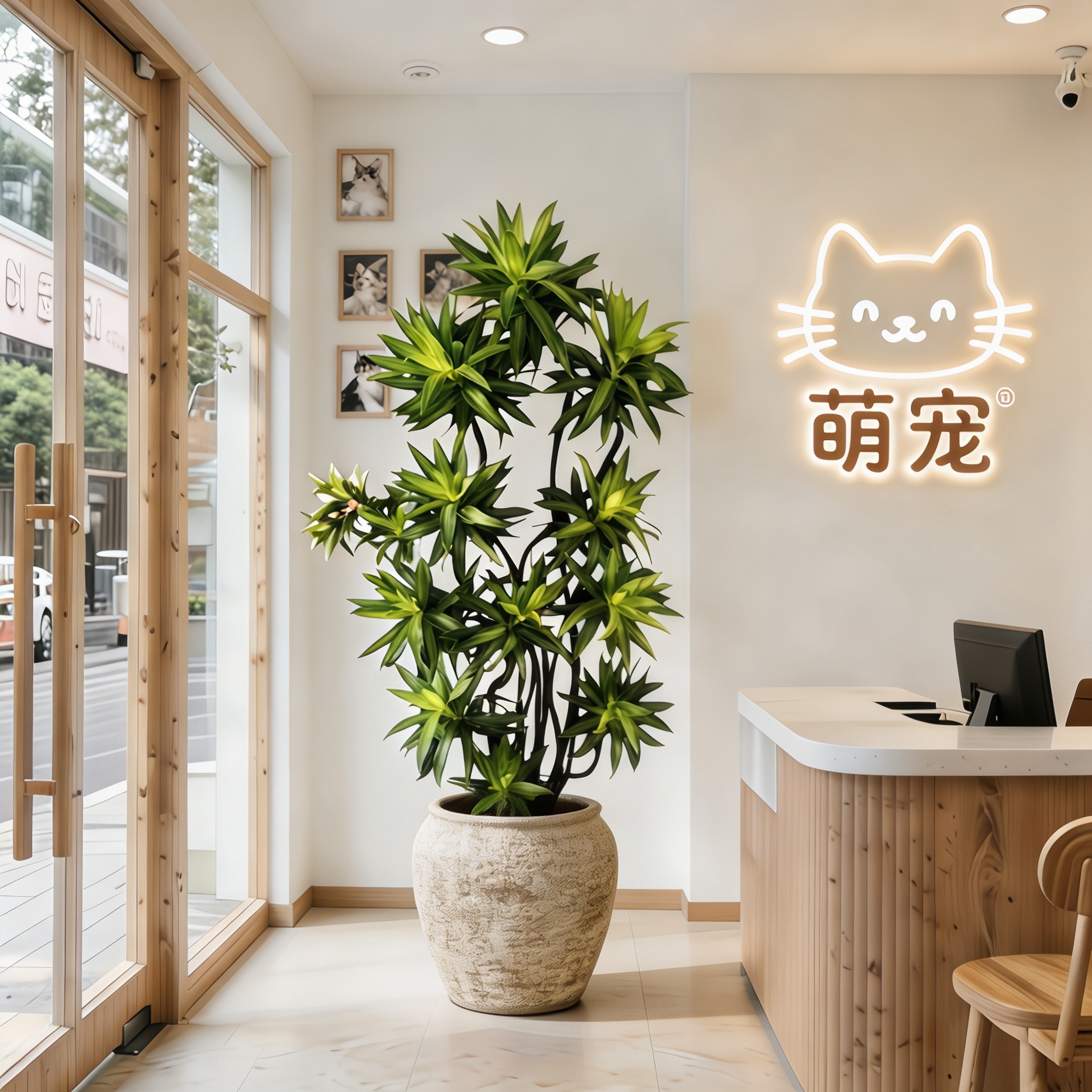 百合竹造型绿植客厅大型高端绿植图片