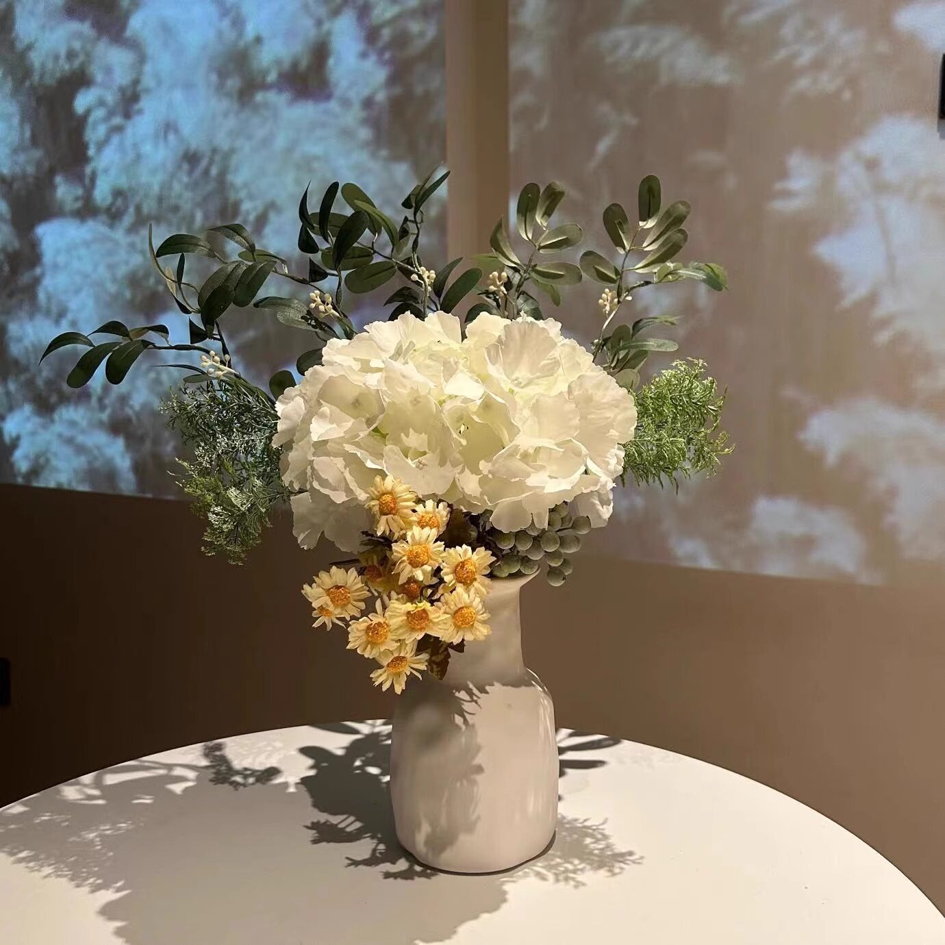 【雅致】初夏盛夏设计师款手扎花束花瓶仿真花绢花桌面客厅摆件