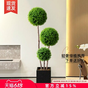 假花仿真花仿真球型植物室内盆栽摆件客厅仿生绿植大型装饰盆景