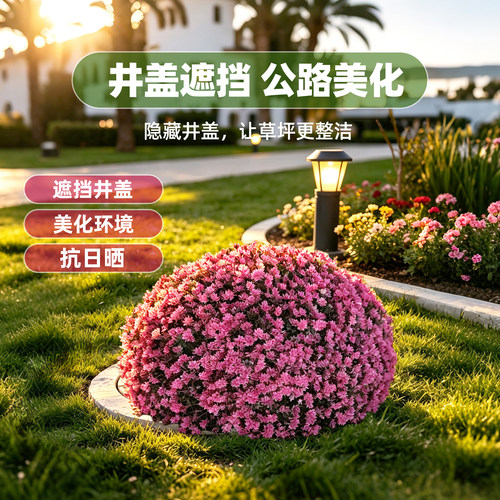 景区仿真绿植井盖物公园步道艺术雕刻仿真井盖防滑耐腐蚀井盖装饰