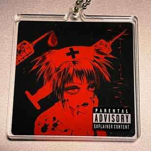 破碎感 Zacurowave 病娇 脏标 双片亚克力挂件 血红蛋白挽歌