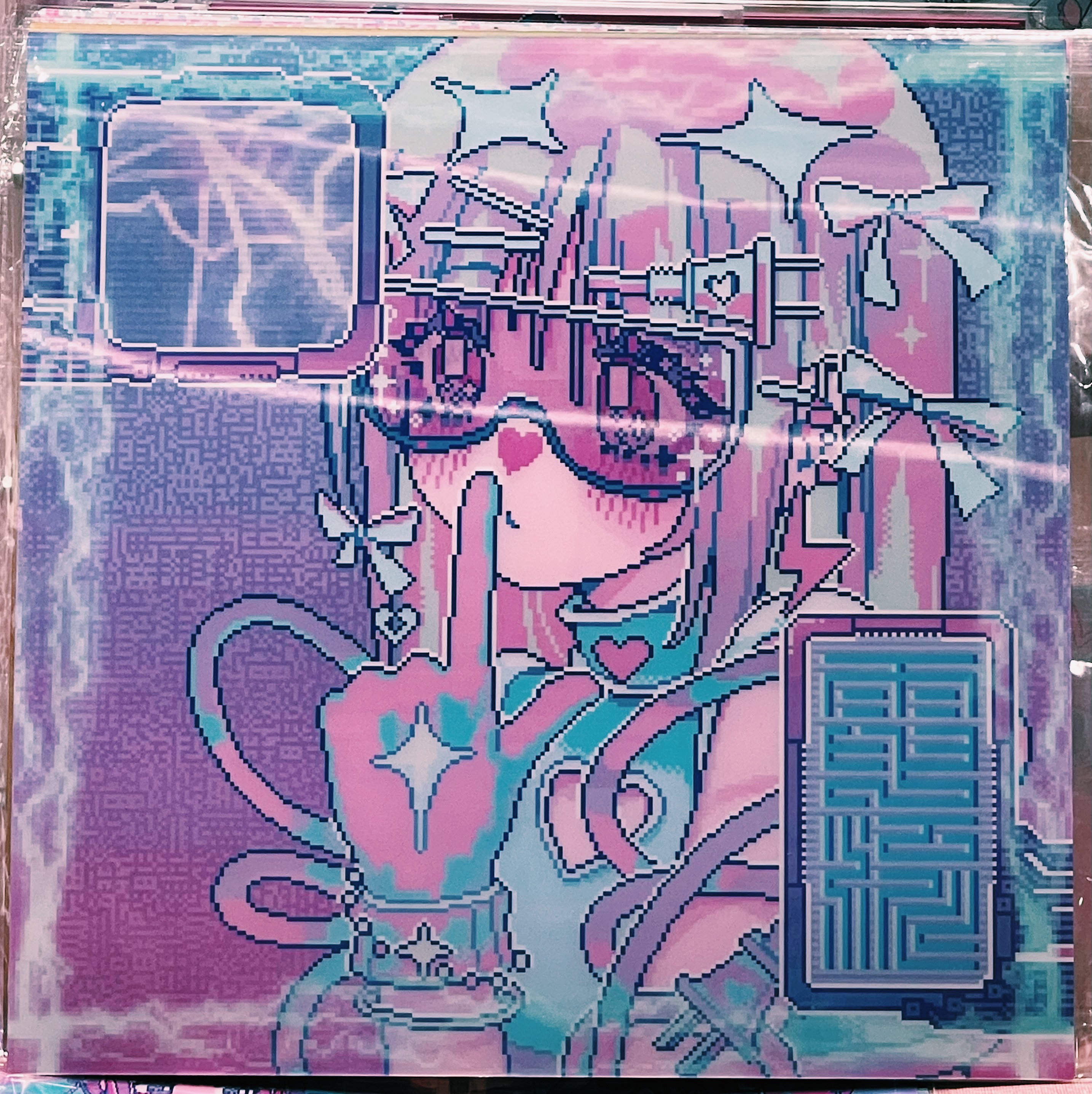 ANARRATOR 啊旁白与Poppel 合作款 之 “电流” 光栅海报 29.7cm