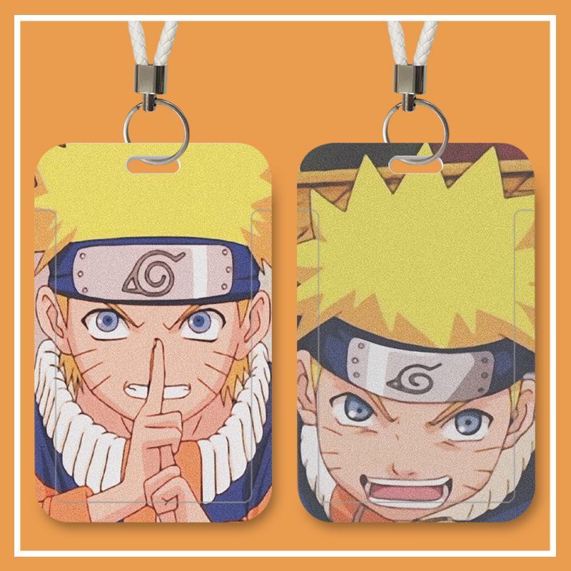 漩涡鸣人动漫火影忍者学生滑盖卡套饭卡公交卡身份证件保护套收纳