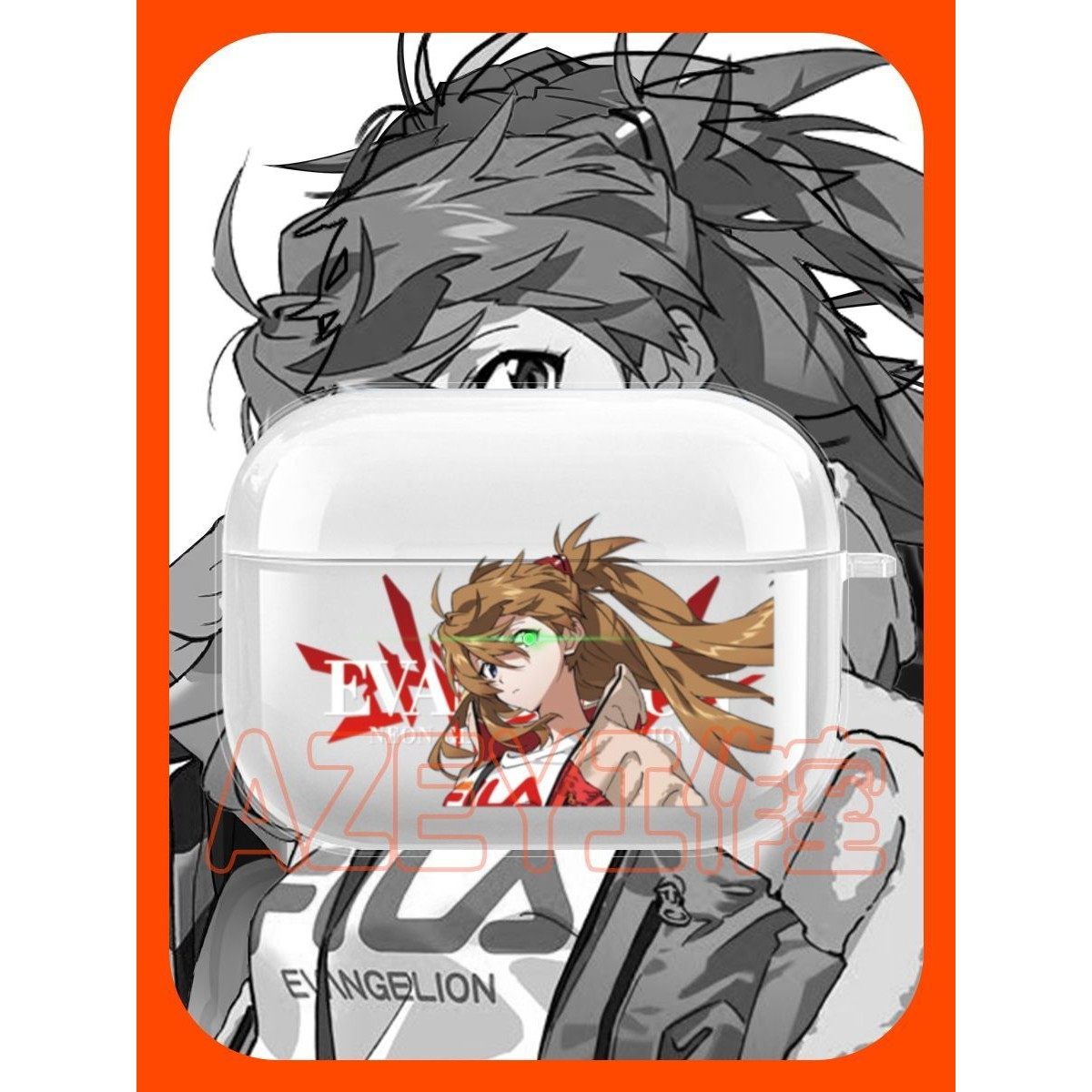 eva福音战士明日香适用AirPodsPro2代耳机套苹果保护壳五代四代