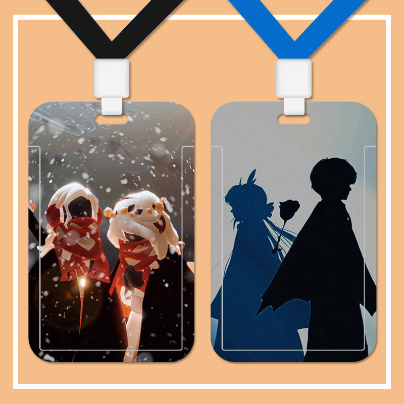 sky光遇饭卡套学生校园卡水卡银行卡身份证保护套滑盖挂脖绳长绳