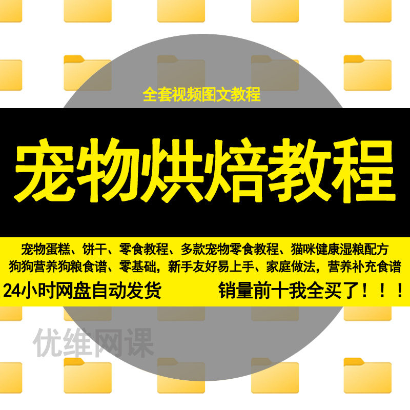 宠物烘焙教程生日蛋糕狗狗猫咪饼刻录盘个性化服务