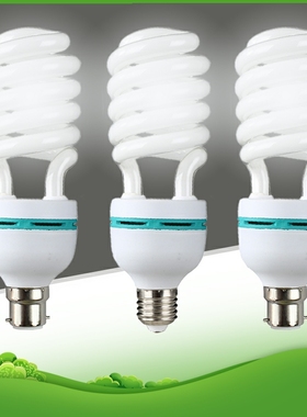 家用节能灯泡E27螺口非led灯B22卡口E14小螺口黄白光挂扣灯螺旋管