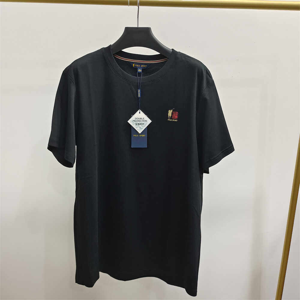 170码POLOSPORT正品夏男士圆领小马刺绣福字短袖T恤AF7P32280091