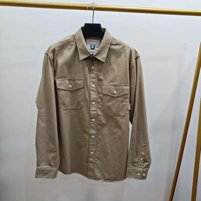 偏大宽松款纯棉长袖衬衣