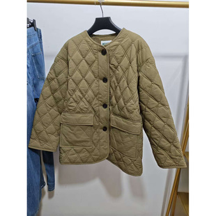 165码偏大一码女装秋冬圆领时尚薄款棉衣外套A55S41450581-1330