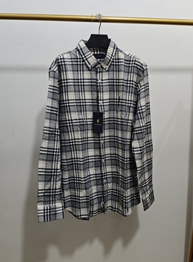 POLOWALK男士秋冬休闲格子长袖磨毛衬衫衬衣AP1W44250071