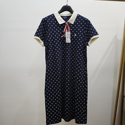 175码polowalk女装时尚洋气polo款短袖连衣裙女夏装H2W32640451