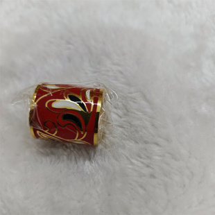 浅唱蝶舞钛钢指环丝巾扣环披肩扣衣大方巾打结扣围巾饰品珐琅彩