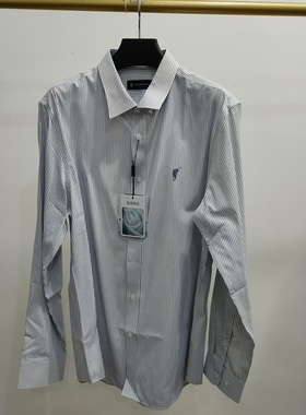 180码特价polowalk专柜正品男装长袖免烫竖条纹衬衣APIW41250531