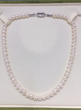 【超高性价比】天然淡水珍珠项链6-7mm高品质真珍珠妈妈链送长辈