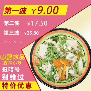 东北特产山野珍品森林小炒多种菌类下饭下酒菜一份一袋 两袋包邮