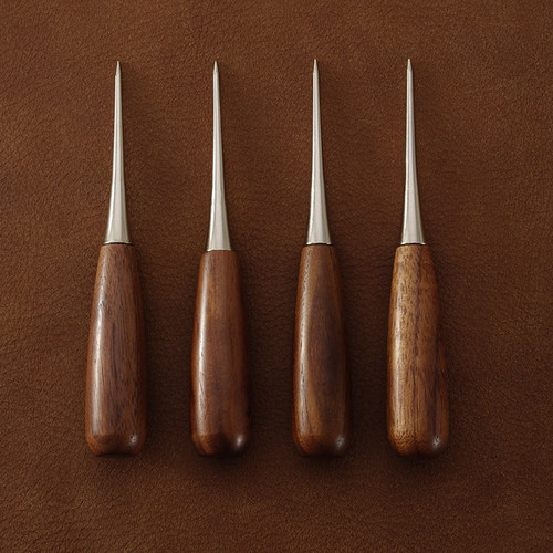 黑胡桃木柄锥子皮革锥