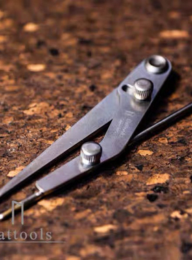 Nattools水银笔划线规 皮革划规间距规 手工DIY皮革复古石洗4803