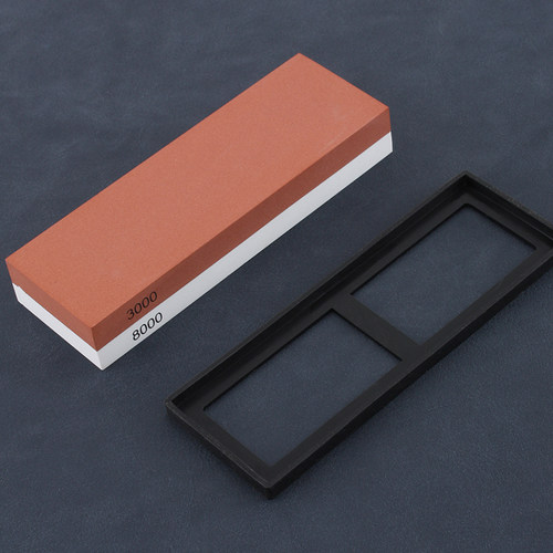 十色光线双面磨刀神器白刚玉