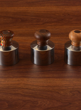 Vulcan瓦肯 彩木皮镇 手工DIY皮革工具皮镇纸镇304不锈钢930克