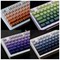 GRADIENT SIDE ENGRAVED TRANSLUCENT KEYCAPS PBT TWO-COLOR KEYCAPS TWO-COLOR INJECTION SEAWEED BLUSH STAR DAI PURPLE MICRO DUST POLAR DAY