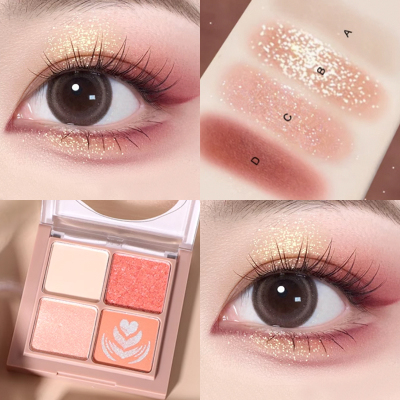 卡姿兰四色眼影ins超火2024新款