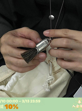 RTEP 高版本LEMA*RE风*马鬃毛车静媛同款流苏项链毛刷小众毛衣链