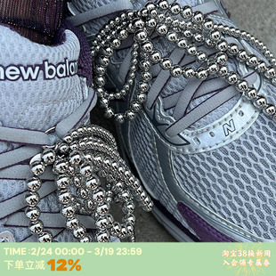 RTEP 韩国monday edition同款银色蝴蝶结珍珠鞋花diy鞋扣可拆卸