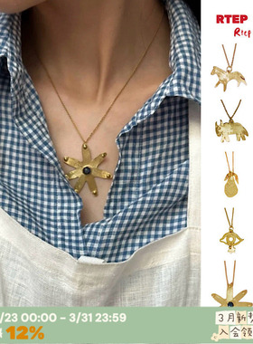 西班牙ApresSki镀真金项链