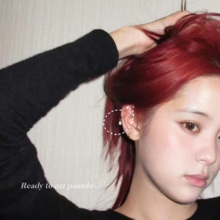 水滴锆石925银耳骨夹 RTEP 高版 本 纯银小众设计 耳钉欧阳娜娜同款