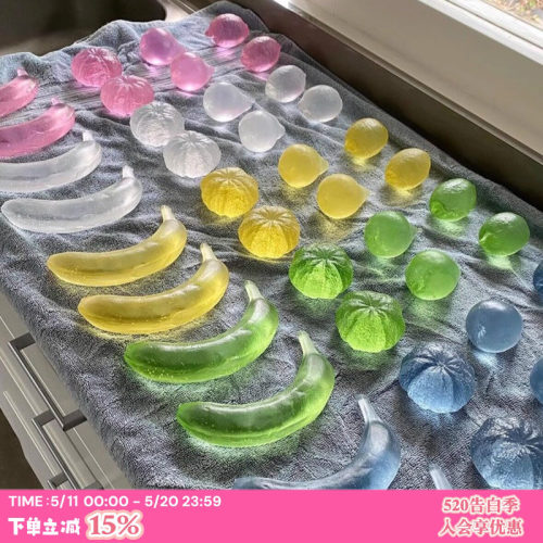 ins琉璃水果摆件设计同款